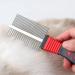 Deshedding Tool & Pet Grooming Professional Metal Shedding Brush Pet Cat Dog Grooming Comb Trimmer Tool Double Sided Fur Rake Tool - Buy Online on GoSupps.com