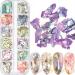 12 Grids Irregular Abalone Shell Slices Nail Art Glitter Flakes - Shiny Holographic Nail Decorations and Craft Supplies - Buy Online on GoSupps.com