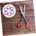 MipCase 12-Piece Colorful Finger Polling Accessories Set | Beauty & Hairdressing Scissors Rings & Inserts | Ideal for Pets & Hair Styling - Buy Online on GoSupps.com