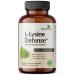 Futurebiotics L-Lysine Defense Immune Support Complex 1500 MG Per Serving with Vitamin C Zinc Olive Leaf & Garlic - Non-GMO 90 Vegetarian Capsules 90 Count (Pack of 1)