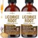 NEW AGE Licorice Root Tincture - Digestive, Lung & Skin Support - Licorice Root Extract Liquid Drops - Vegan, Sugar & Alcohol-Free Supplement - 4 fl oz 2 Fl Oz (Pack of 2)