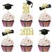 Gold Class of 2022 Graduation Cap Cupcake Toppers for 2022 Graduation Decorations - Buy Online on GoSupps.com