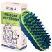 Bonza dog brush - cat brush - dog care - cat care - massage brush - bathing brush - soft silicone bristles - removable screen for easy cleaning 2 pieces (1 Pack)