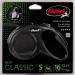 Flexi Retractable Dog Leash 4.6m (16ft) - Small - Black | International Shipping Available - Buy Online on GoSupps.com