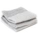 Full Circle Tidy 100% Organic Cotton Dish Cloths, Set of 3, Grayscale Set of 3 Dish Cloths Gray