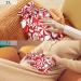 Hot Water Bottle with Cover 2L - Large Pain Relief Solution | White/Red | International Shipping - Buy Online on GoSupps.com