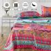 Boho Sheets Set Full Size - Bohemian Tribal Bedding, 4PCS Full Bed Sheet Set with Deep Pocket, Soft Microfiber - 1 Flat Sheet, 2 Pillowcases - Boho Aztec Fitted Sheet - Full Boho Floral Design - Buy Online on GoSupps.com