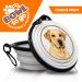 Labrador Cream Portable Drinking Bowl - Foldable Pet Bowl with Carabiners for On-the-Go Convenience | Unique Travel Bowl for Dogs - Buy Online on GoSupps.com