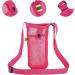 Tainehs Water Bottle Holder with Adjustable Shoulder Strap - Beach Bottle Bag for Sports, Gym, Hiking - Black/Navy Blue - Buy Online on GoSupps.com