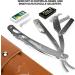 Sapiens Barbershop Razor for Men - Silver Edition Straight Razor + 20 Derby Blades & Trap Bag - Premium Barber Razor with Exchange Blade - Buy Online on GoSupps.com