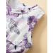 Puseky Toddler Baby Girls Floral Dress and Cardigan Set - 18-24 Months (Purple) - Buy Online on GoSupps.com