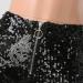 Duohropke Women's Metallic Hot Pants - High Waist Sequin Glitter Shorts for Dance Sport Disco & Carnival - Buy Online on GoSupps.com
