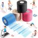 4 Pieces Foam Underwrap Athletic Tape for Ankles Wrists Knees, 2.75 x 30 Yards - Black Beige Navy Blue Rose Red - Buy Online on GoSupps.com