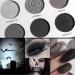 Gray Eyeshadow Palette - Black, Grey, White, Silver | Blendable Smokey Eye | Long Lasting SFX Makeup for Halloween & Goth Looks - Buy Online on GoSupps.com