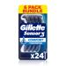 Gillette Sensor3 Comfort Disposable Shaving Razors for Men Men s Razors with Lubrastrip 6x4-Pack Packaging May Vary