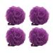 Aquasentials Mesh Pouf Bath Sponge (4 Pack) (Purple)