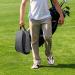 SAPLIZE Golf Shoe Bag with Mesh Ventilation, Outside Pocket | Breathable Shoe Carrier Tote for Golf Accessories | Sports Travel Organizer, Grey, US Size 14 - Buy Online on GoSupps.com