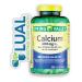 Calcium Plus Vitamin D. Includes Luall Sticker + Spring Valley Calcium Plus Vitamin D Tablets Dietary Supplement 600 mg 250 Coated Tablets