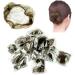20 Pcs Hair Nets Hair Bun Holder Hairnets for Bun Hair Nets Invisible Elastic Edge Mesh Ballet Bun Net Holder for Women Girls Dance Nurse Wig Fixing Hair (Coffee)