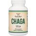 Organic Chaga Mushrooms Capsules - 120 Count (1,000mg per Serving) - Made in USA - High in Polysaccharides and Beta Glucans - Vegan Safe by Double Wood - Buy Online on GoSupps.com