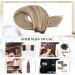 Moresoo Double Weft Blonde Sew-in Human Hair Extensions - Light Brown with Platinum Blonde Highlights | 24 Inch 100g/Pack - #P9A/60 - Buy Online on GoSupps.com
