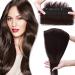 Hairpiece Clip In Extensions Real Hair THICK Hair Extension 1 Weft 5 Clips Human Hair Straight Dark Brown#2 22"(55cm)-100g