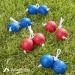 ApudArmis Ladder Bolas Balls 6 Pack - Real Golf Tossing Ball Replacement for Ladder Toss Game - Outdoor Fun for Kids and Adults - 3 Red + 3 Blue - Buy Online on GoSupps.com