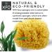 ideelz XFO Sea Sponge (Medium 4.5) - All Natural Yellow Loofah Sponge for Bathing and Exfoliating | USA Grown - Buy Online on GoSupps.com