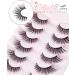 Onlyall Fox Eye Lashes Mink Lashes Cat Eye Lashes Fluffy False Eyelashes Fox Eye Lashes Long Eyelashes Volume False Lashes Pack 7 Pairs F02 F02-cat eye - Buy Online on GoSupps.com