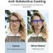 Cyxus Blue Light Filter Glasses - Anti-Blue Light for Laptops Tablets & Smartphones - Classic 00-Black - Non-Prescription - Buy Online on GoSupps.com