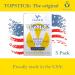 Vapon Topstick - Original Men's Grooming Tape | Clear Double-Sided Tape for Toupees & Wigs | 150 Count (3 Boxes) | Strong Adhesive Strips & Bonus Key Chain - International Shipping Available - Buy Online on GoSupps.com