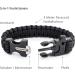 Steinbock7 Hochk nig 3-in-1 Paracord Wristband Set - Black & Pink | Integrated Pipe Flint & Knife - Perfect for Camping & Outdoor Adventures - Includes Free E-Book - Buy Online on GoSupps.com
