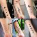 Realistic Space Planets Chain Temporary Tattoos - Shegazzi 15 Sheets for Men, Women, and Kids | Solar System Moon Sun Star Fake Tattoo Sticker - Buy Online on GoSupps.com