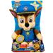 PAW Patrol Snuggle Up Chase Plush with Torch and Sounds for Kids Aged 3 Years and Over Grey