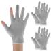 Sibba 2 Pairs Cotton Gloves Touchscreen White Moisturizing Gloves Overnight Bedtime Heal Eczema Sleeping Lotion Hand Spa Treatment Gloves Repair Rough Cracked Dry Chapped Hands Skin (Grey)