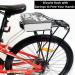 BABEIYXM Rear Bike Rack with Luggage Clip | Adjustable Aluminum Alloy | 55lbs Max Load | Easy Install | Disc Brake Compatible | Fits 24-29 Bikes - Buy Online on GoSupps.com