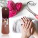 INSTEX Cuticle Nail Scissors and Files Set with Nail Pusher - Professional Curved Steel Blade for Precise Eyebrow and Toenail Grooming | Manicure Pedicure Tools for Men and Women - Includes Leather Pouch (Red Yellow) - Buy Online on GoSupps.com