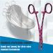 Dog Pet Ear/Nose Hair Puller Grooming Hemostat Locking Forceps Curved Pliers 5.5" (14cm) Full Serrated Clamps Stainless Steel (Pink Paws) Curved Pink Paws - Buy Online on GoSupps.com