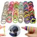 100 Pcs Ilamourcar Mini Multi-Colored Elastic Hair Ties for Kids - Soft Rubber Ponytail Bands - Buy Online on GoSupps.com