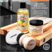(CLARKs Cutting Board Oil and Wax Kit - Food Grade Mineral Oil & Finishing Wax with Applicator - Protects Wood, Enriched with Lemon & Orange Extract) - Buy Online on GoSupps.com