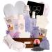 Mothers Day Gift Basket for Mom. Lavender Pampering Gift Basket! All Inclusive Spa Bath Gift Set for Relaxing Self Care Meditation Gifts for Her. Luxury Bath Set for Mind & Body Stress Relief! Best Wishes Gift Tag