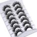 Shop 8D Fluffy False Eyelashes - Wispy Faux Mink Cat Eye Lashes | 7 Pairs Pack | Lightweight & Comfortable - Buy Online on GoSupps.com