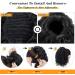 NICENEEDED 6Inch Curly Drawstring Ponytail Afro Fluffy Kinky Synthetic Ponytails Extensions for Black Women Loose Wave Natural Black Short Mini Hair Buns Wig Hair Extensions for Daily Use - Buy Online on GoSupps.com