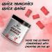 Muscle Munchies Creatine Chewable Gummies - Vegan Non-GMO 5g Creatine Beta Alanine - Boost Strength Muscle Growth & Recovery - Strawberry Burst - International Shipping Available - Buy Online on GoSupps.com