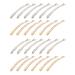 Rhinestone Bobby Pins  24 Pcs Gold Hair Pins for Women Hair Accessories  Fancy Hair Clips X Shaped Barrettes  Wedding Bridal Diamonds Hair Accessories for Women