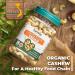 Hansia Organic Keto Kosher Vegan Cashews - 1 lb Pack - Dry Roasted Unsalted Superfood, Gluten-Free, Fresh, Healthy Snacks - High Protein, Fiber, Vitamin, and Iron - Buy Online on GoSupps.com