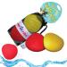 Skip NN' Fetch Small/Medium Floating Dog Toys Qty 2 | Stone Skipping Meets Fetch | Fun for Swimming Pool Lake Beach and Land | Perfect Floating Water Toys for Small/Medium Dogs | S/M