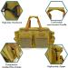 Halfhook Waterproof Nylon Fishing Tackle Bag | Heavy Duty Hardware | 6 External Compartments | Holds 4 Tackle Boxes | Fishing Gear Bag - 14.57*9.06*9.84 Khaki - Buy Online on GoSupps.com