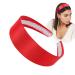 Red Headband for Women 70s Headband Wide Thick Headbands Girls Halloween Satin Headbands for Adults Girls 60s headband Hard Head Bands