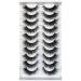 Gmagictobo False Eyelashes Natural Lashes Wispy Cat Eye Lashes Pack Short Fake Eye Lashes Fluffy 3D Faux Mink Lashes 10 Pairs Multipack Short Wispy Lash